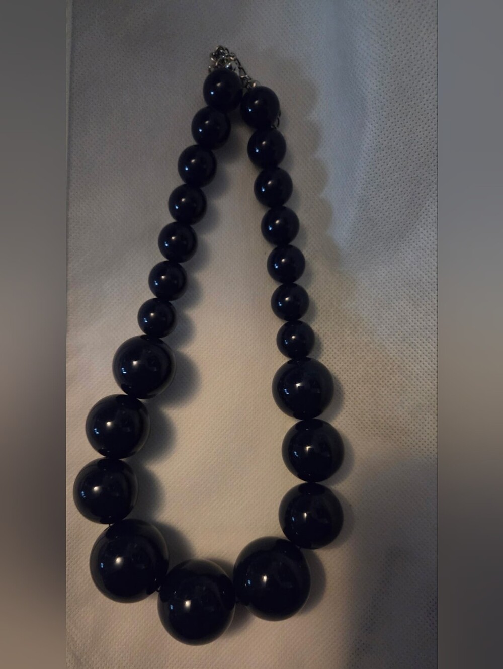 Bold Black Beaded Necklace - Statement Women's Jewelry